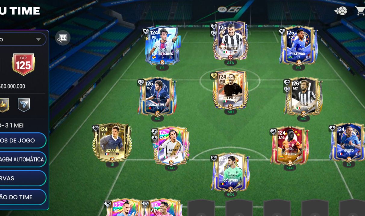FIFA mobile, conta top GR 125