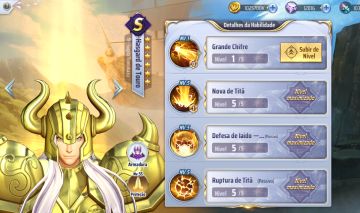 Conta saint seya awekening lvl 70