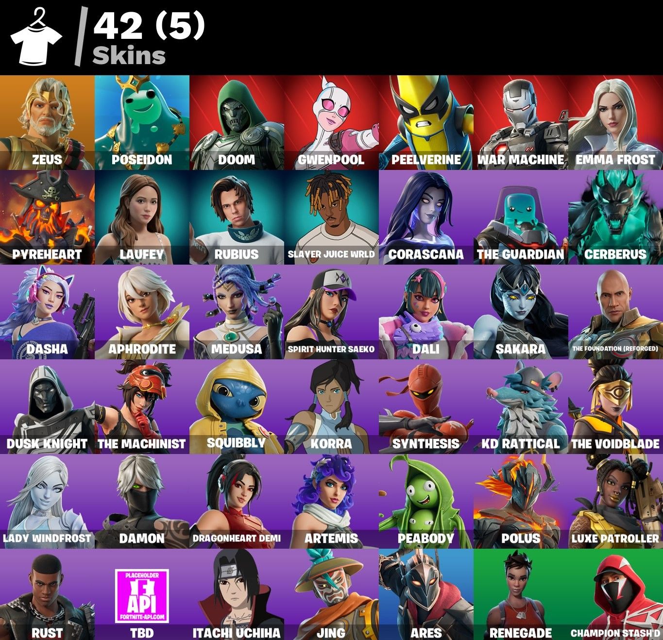 CONTA DE FORTNITE COM 42 SKINS | Itachi Uchiha | PROMOÇÃO!