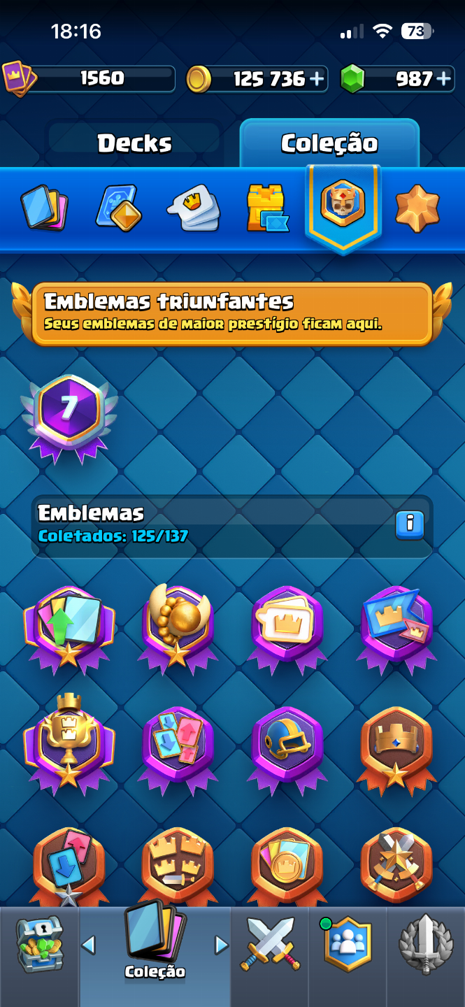 CONTA DE CLASH ROYALE Conta muito bem evoluída!