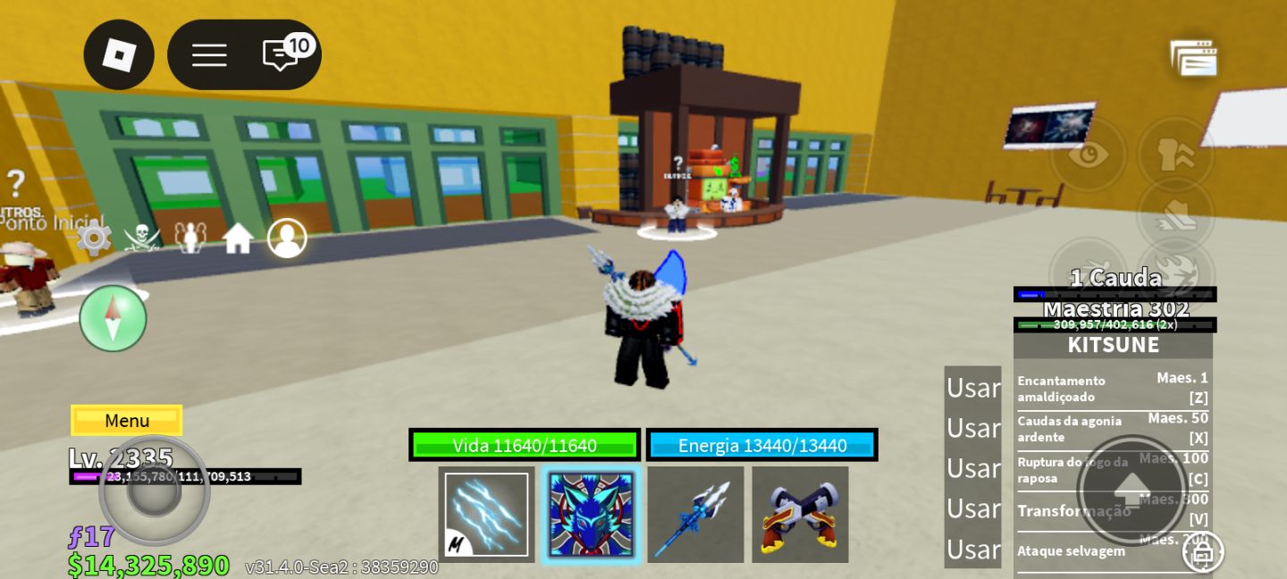 CONTA BLOX FRUITS LVL 2335 + KITSUNE PERM + DRAGON PERM + CONTROL PERM Etcs.