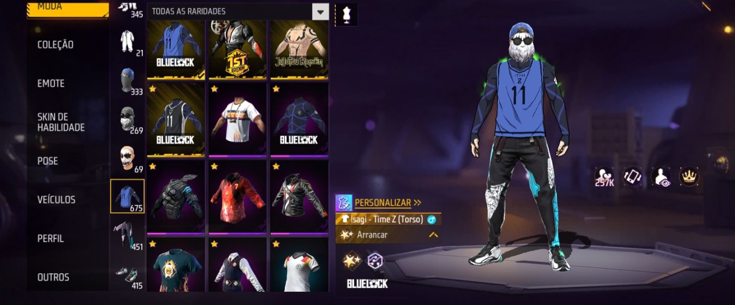 Conta Free Fire muito rara e muito gemada. Valor negociável pra sair rápido!!