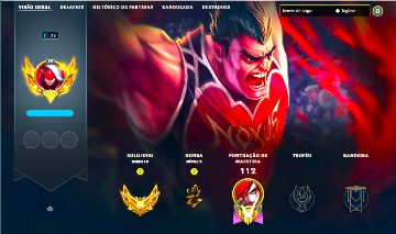 DARIUS MESTRE LENDÁRIA + [ CONTA OURO COM 75 PDLS ] + [ SKINS LENDÁRIAS ]
