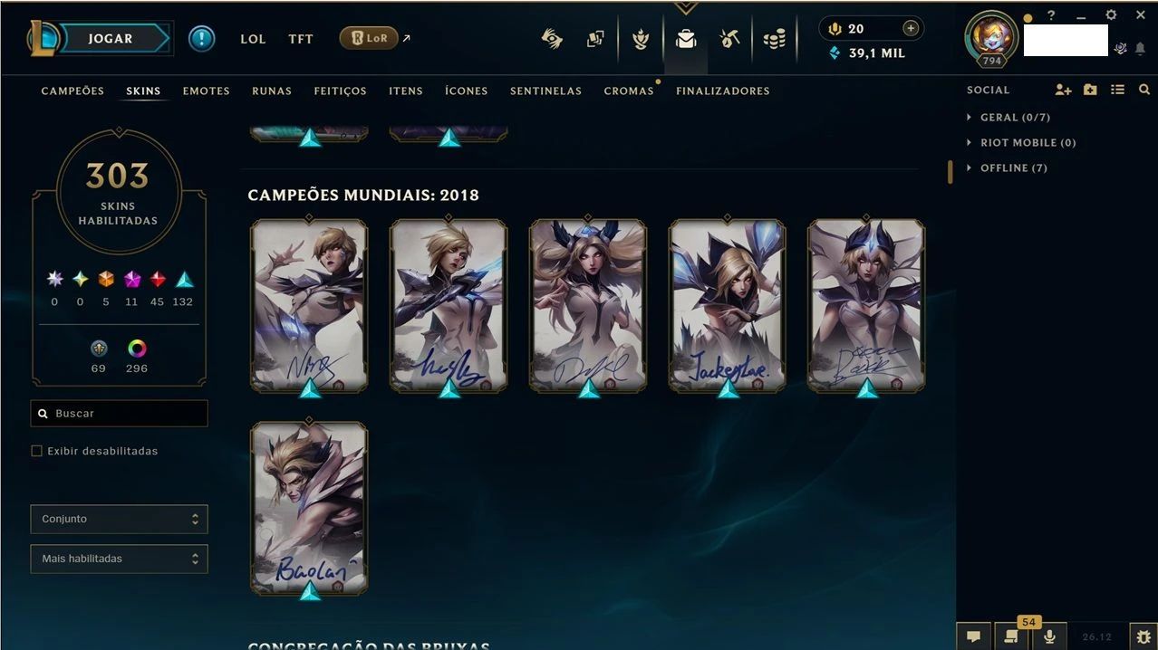 Acc de Lol - Lvl 794 - Conta de 2011! Muitas Coisas Antigas!