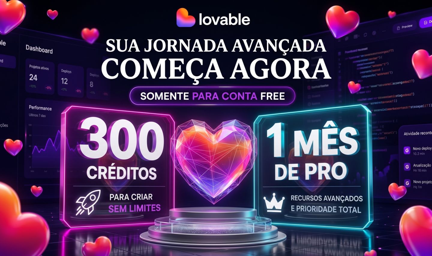 Lovable | Plano Pro Lite + 300 Créditos | PRIVADO!!!