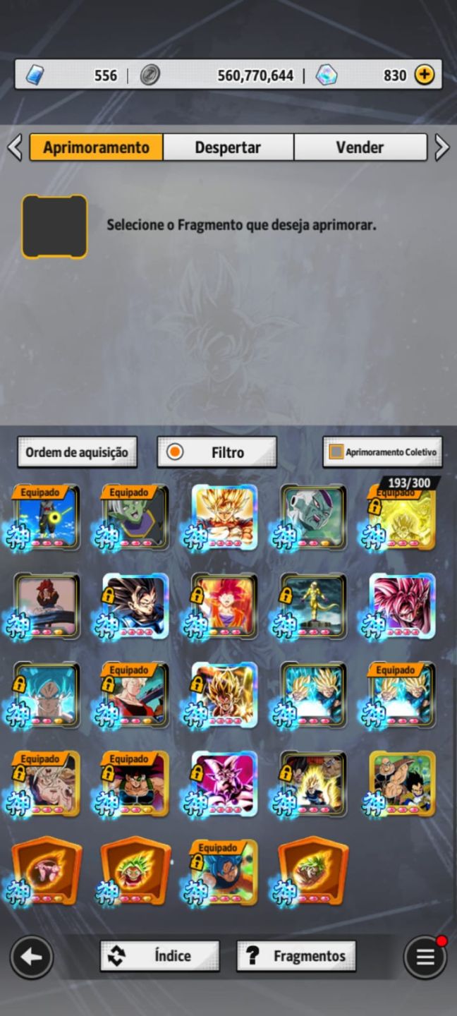 CONTA DE DRAGOMN BALL LEGENDS END GAME