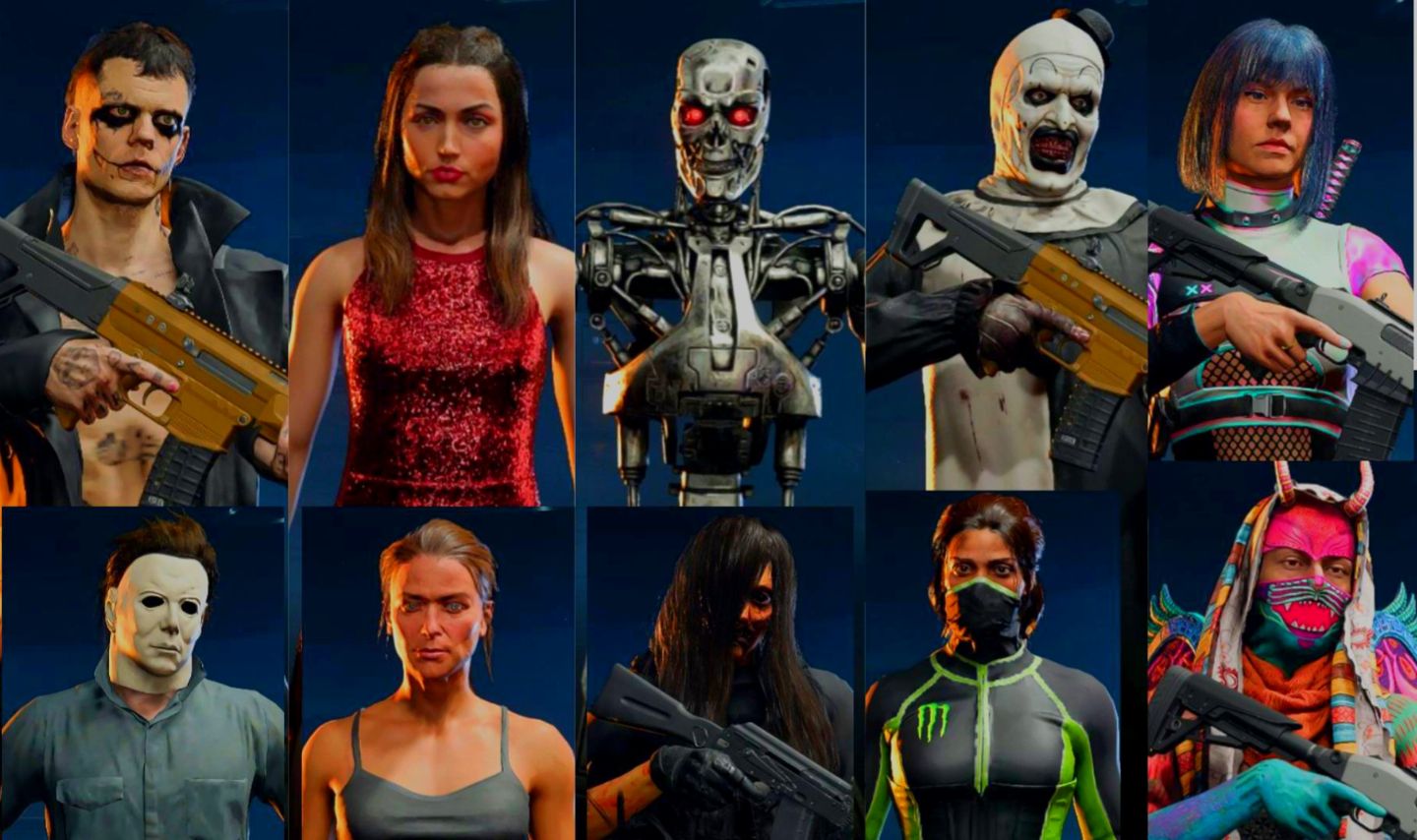 T800/ BAILARINA/ ART TERRIFIER/ CORVO/ MICHAEL MYERS/ CONTA TRYHARD E RARA