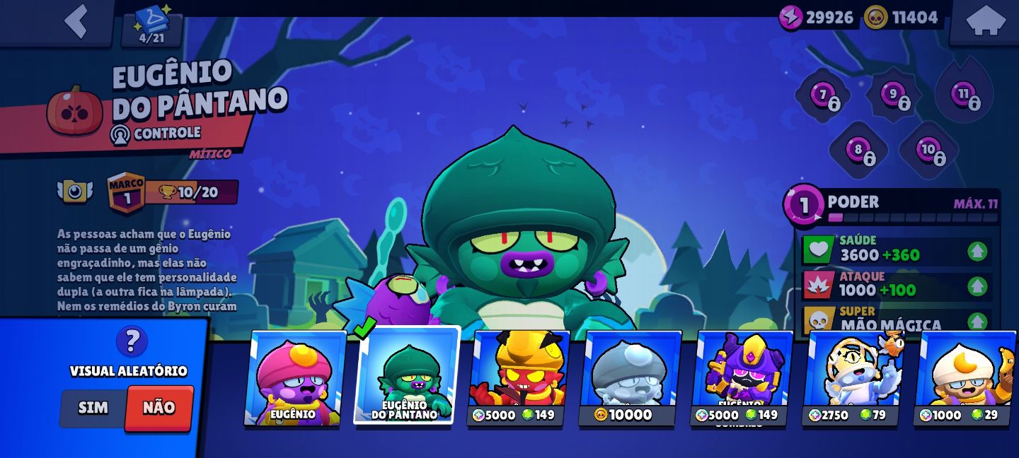 CONTA DE BRAWL STARS 12K DE TROFÉUS