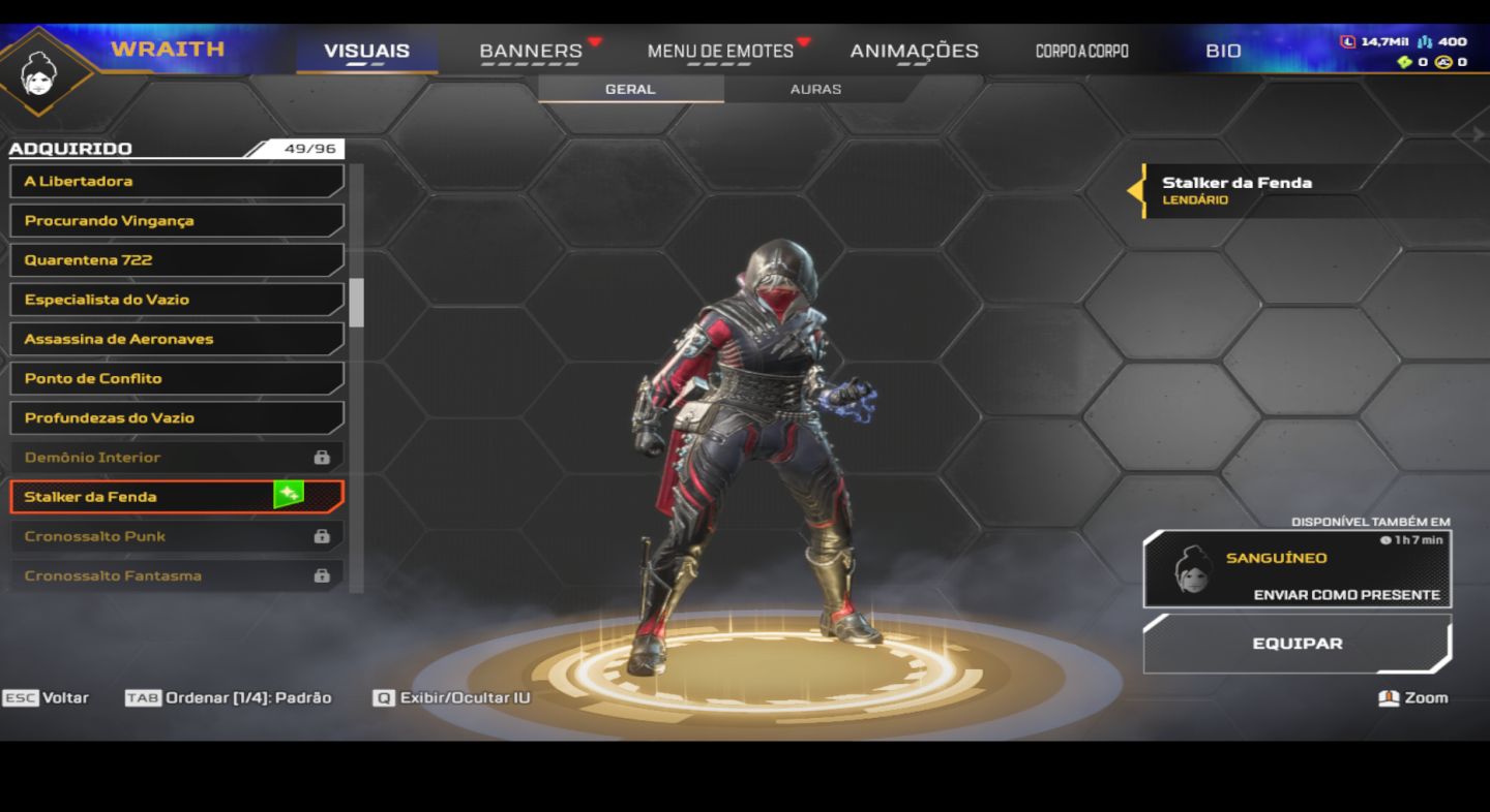 CONTA APEX LEGENDS