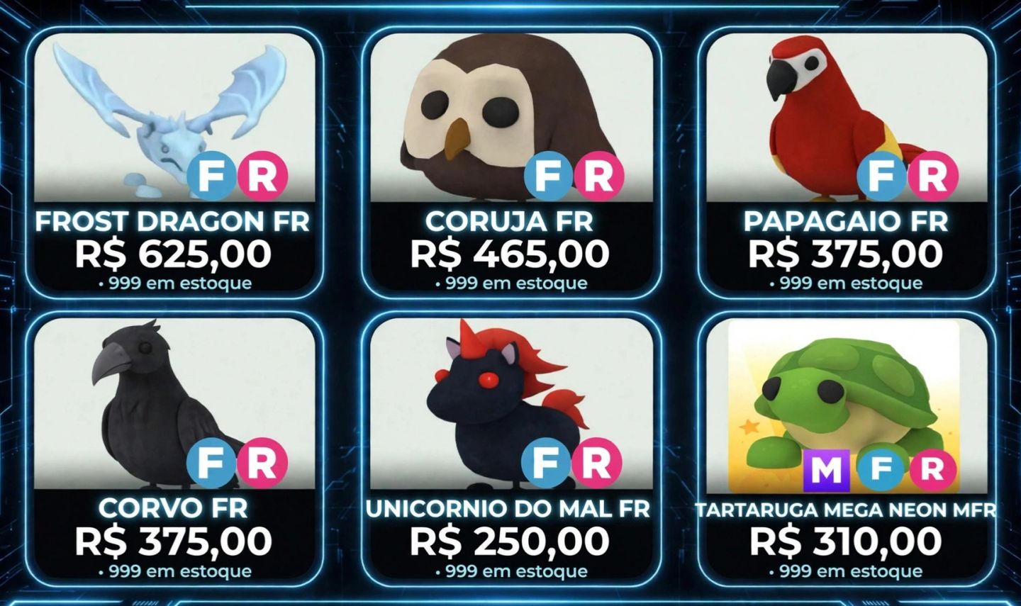 ADOPT ME PETS RAROS MELHOR PREÇO