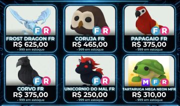 ADOPT ME PETS RAROS MELHOR PREÇO