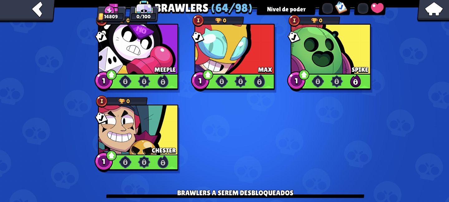 CONTA BRAWL STARS 15K - 64 BRAWLERS - 11 MÁXIMOS - GRUPO ALPHA SOLUTIONS