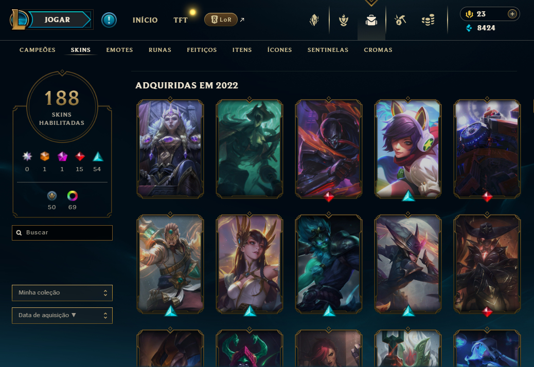 Conta LoL Desde 2013 com Diversas Variedades ! Full Acesso