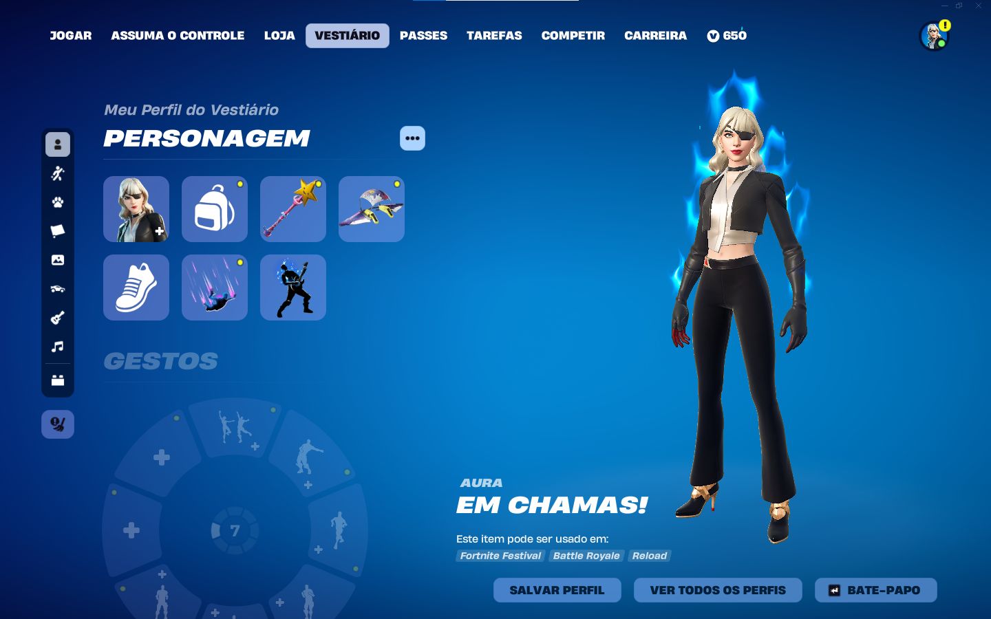 CONTA FORTNITE OG (CAPÍTULO 1) +160 SKINS | VARINHA ESTELAR | ACESSO COMPLETO
