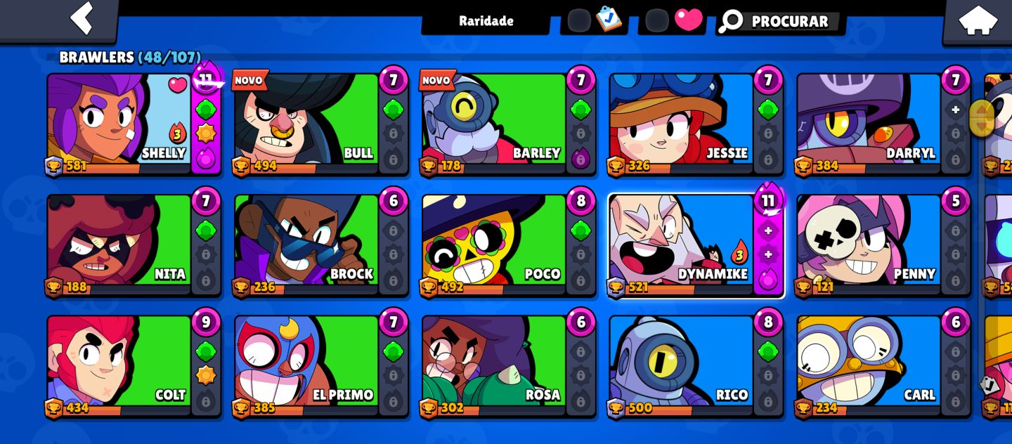 Conta c/Shelly 2019, Rico 2020, Shelly 2022 +11k troféus