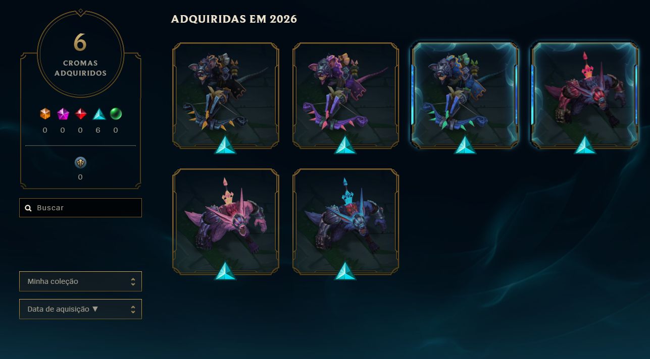 CONTA LOL Diamante 4 72% de WR | 20 Skins | Full Acesso