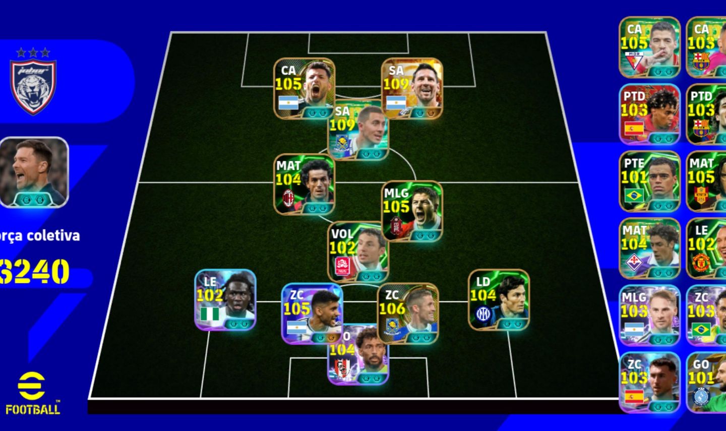 Conta de efootball mobile
