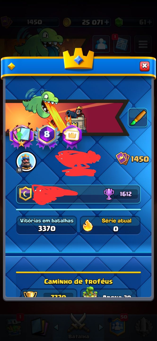 CONTA DE BS 2020! L2, 80K DE TROFÉUS + Clash AR20, 8y, + Clash Of Clans