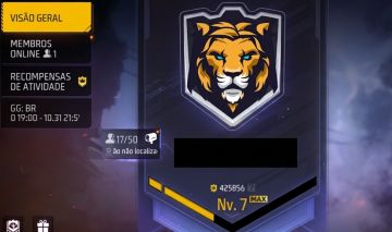 GUILDA LEVEL 7 FREE FIRE FULL OU SEMI FULL (PROMOÇÃO)