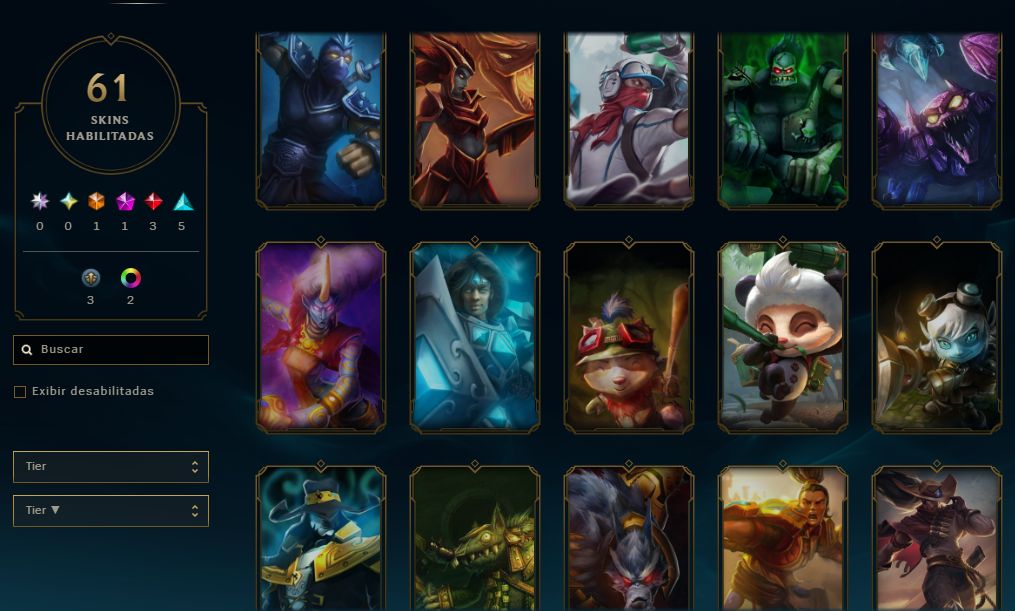 [Entrega Automática] Conta Lol Ouro, 61 Skins, com Skins Ultimate, mítica