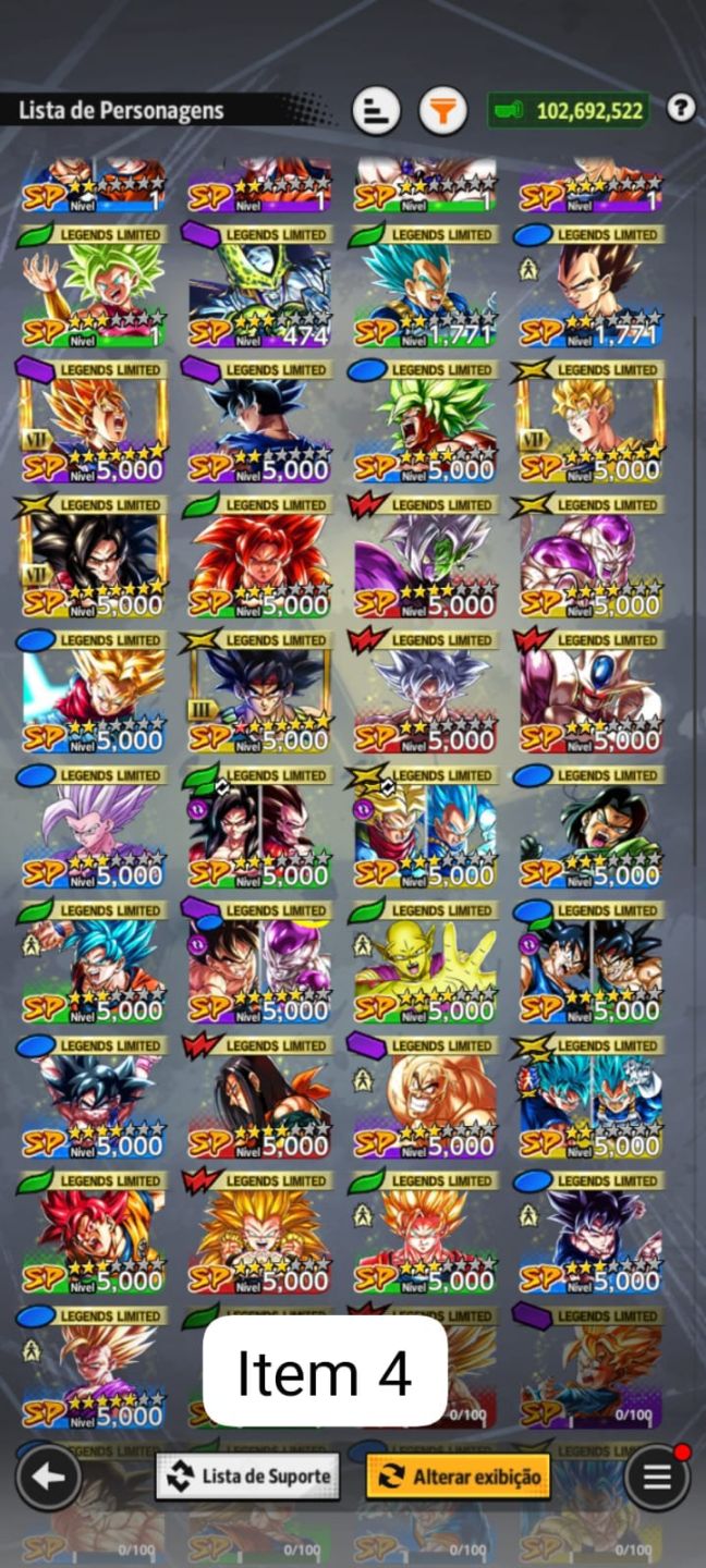 Contas super top pra pvp com muitos ultra