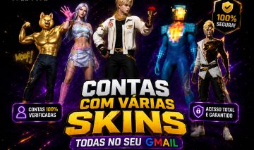 As melhores contas do mercado! Contas BOT com skins incríveis e prontas!