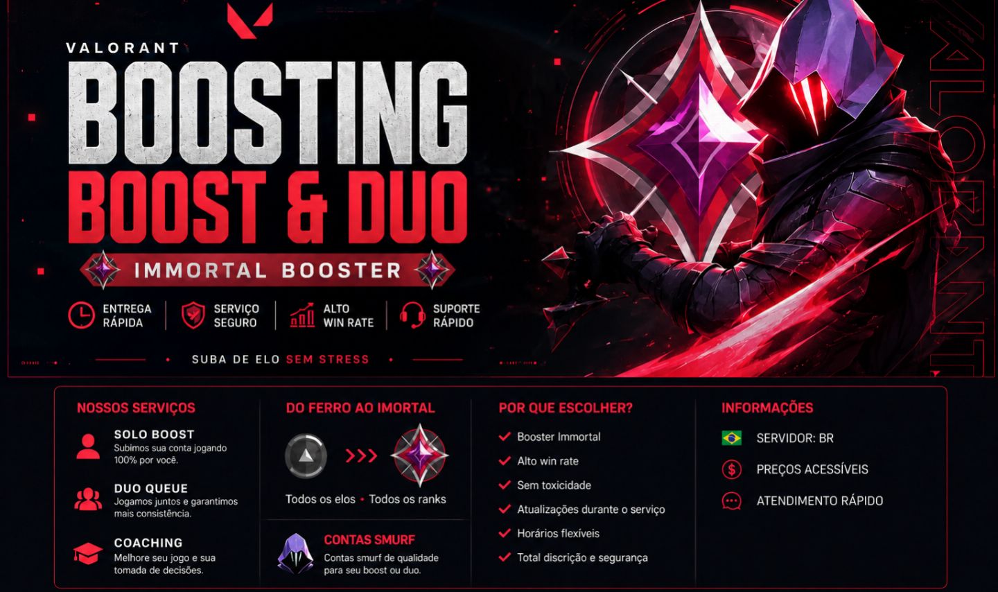 BOOST VALORANT SOLO E DUO | MD5