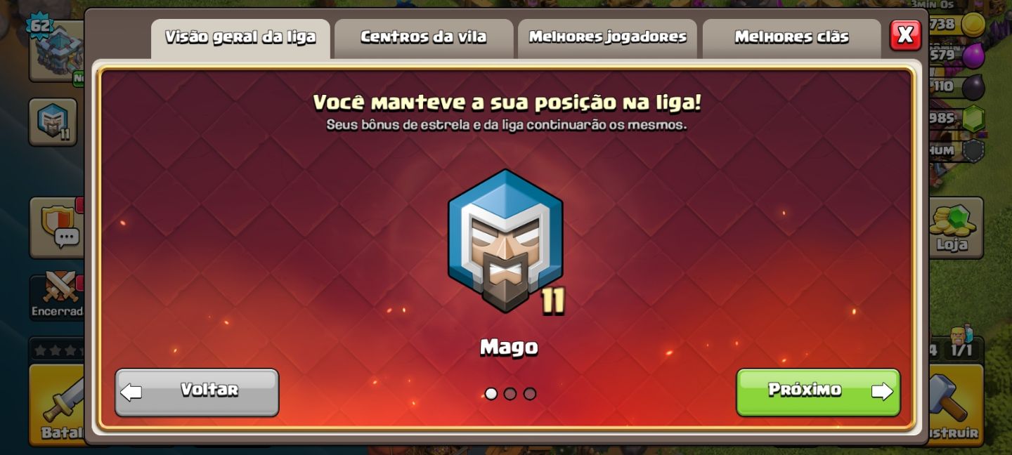 Conta de Clash Of Clan Cv13/nível 63/2050 Gemas/rainha Arqueira Pirata