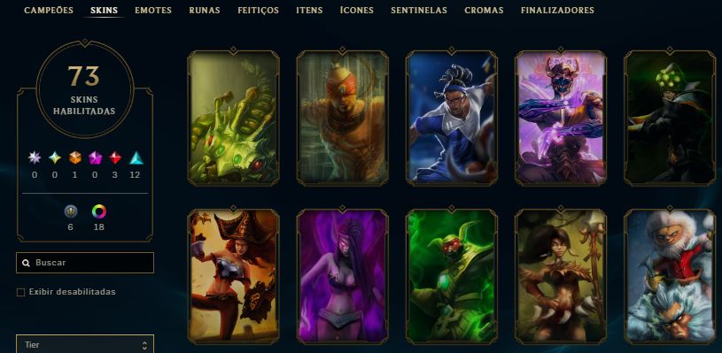 CONTA PLATINA 1 / YASUO EMISSÁRIO DA ESCURIDÃO / UDYR ULTIMATE / 31 SKINS /35KEA