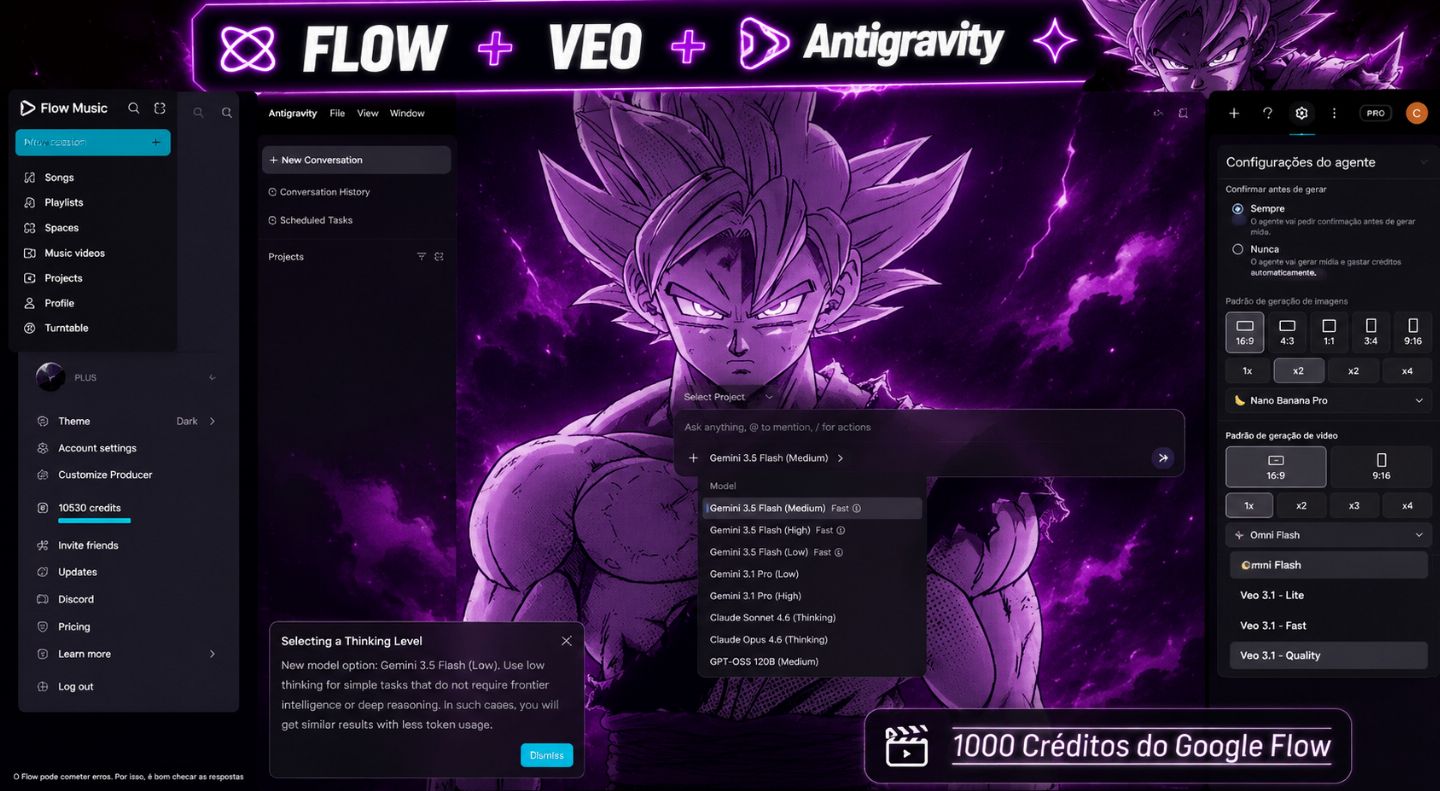 Gemini 3 PRO + 1K Flow + Antigravity + Veo 3 + Omni + Nano Banana + Whisk | 30D