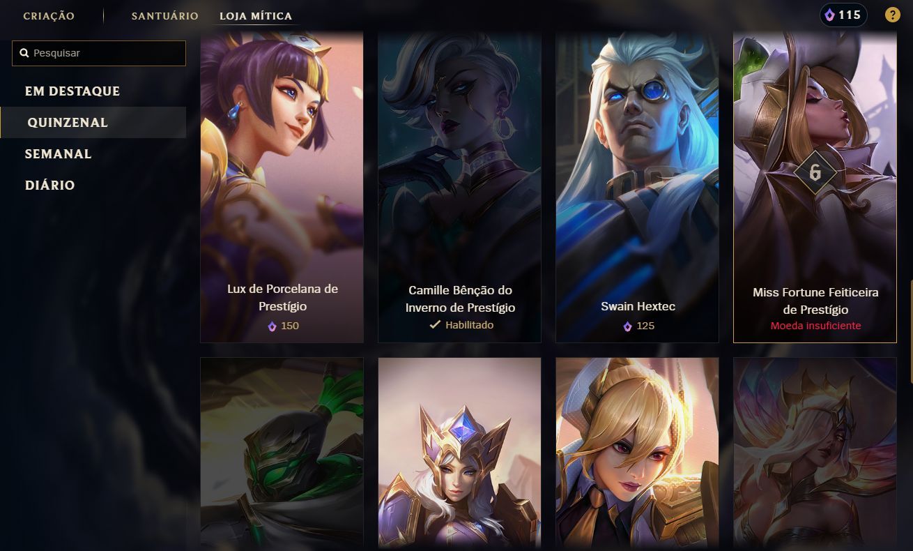 CONTA LOL LOTADASSA DE SKINS 474 no precinho