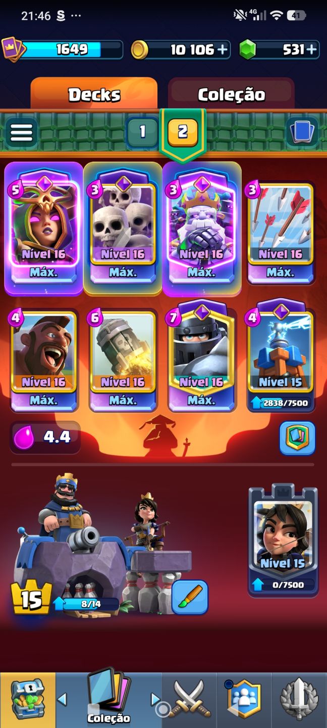 Conta Clash Royale Muito Forte