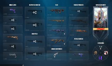 Conta com skins Full acesso R$1200,00 gastos
