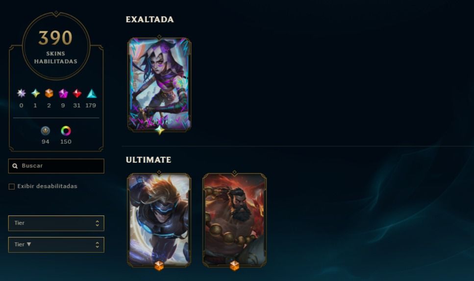 Conta LoL 390 skins + Jinx Fragmentada!