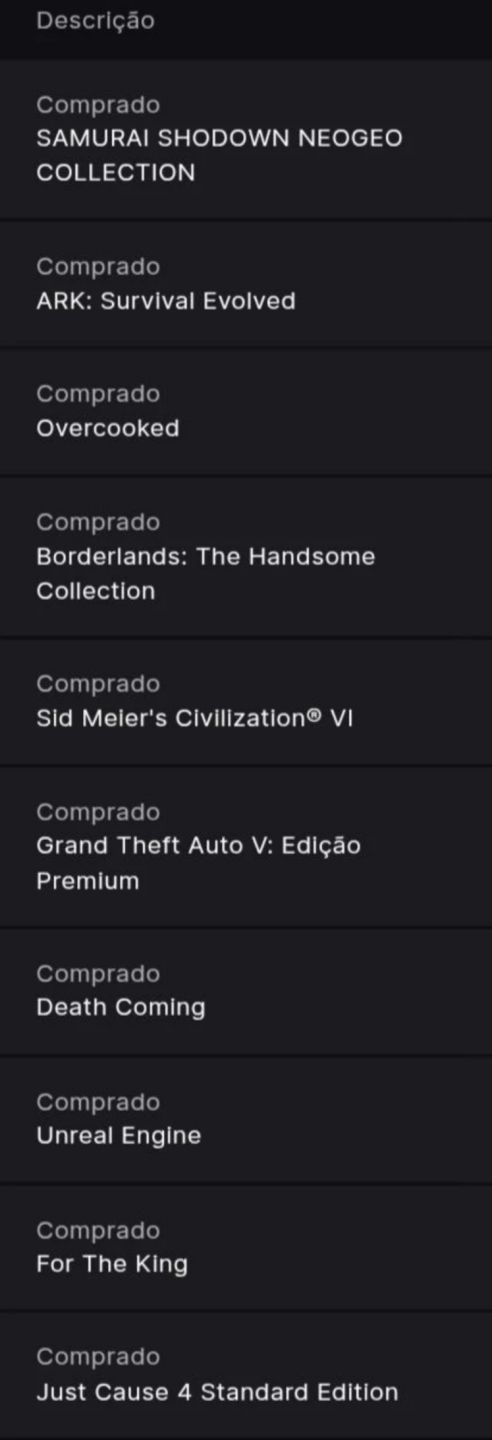 RE CONTA EPIC GAMES, 150 JOGOS