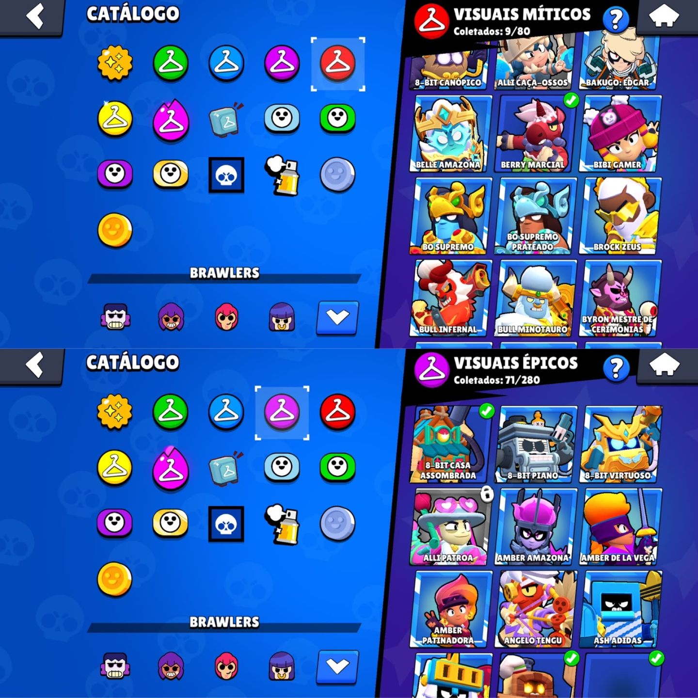 CONTA DE BRAWL STARS | 39K DE TROFEUS | 99 BRAWLERS + KAZE E SIRIUS