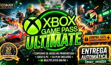 XBOX ULTIMATE AUTOMÁTICO! CONTA COMPARTILHADA COM 30 DIAS DE GARANTIA TOTAL!