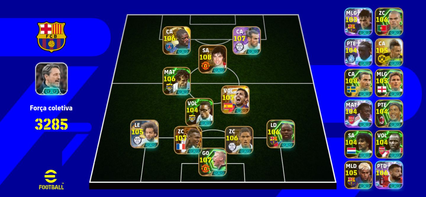 Conta full legends efootball mobile