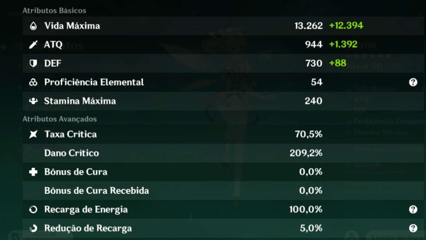Conta main vesna genshin impact vesna c1 com ass + vodyanitsa c0