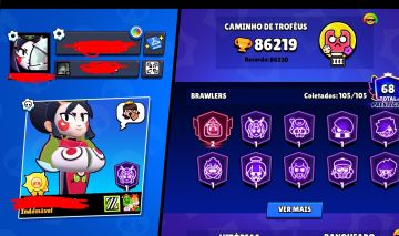 Conta de brawl stars com skins raras e muito conteúdo! (promo)