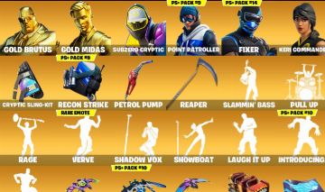 CONTA FORTNITE FA 91 SKINS | GOLD MIDAS | GOLD BRUTUS| EMOTE VERVE