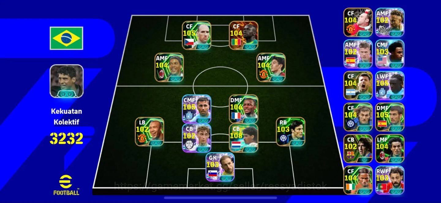 EFOOTBALL 3232 FC | OBLAK 108 | RIJKAARD 108 | VIEIRA 106 | KOLLER 105 | 21M GP