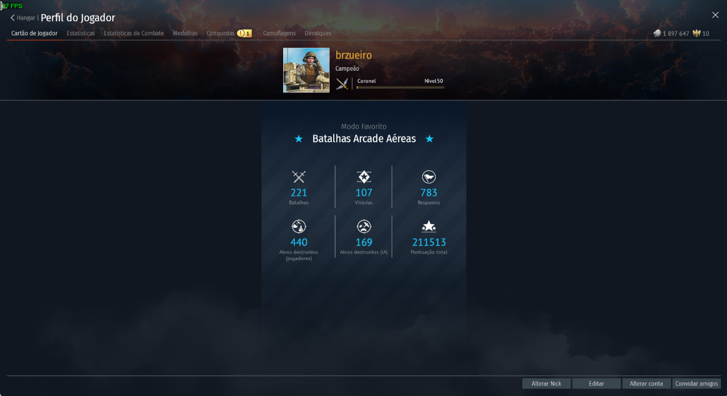 CONTA FULL ACESSO WAR THUNDER