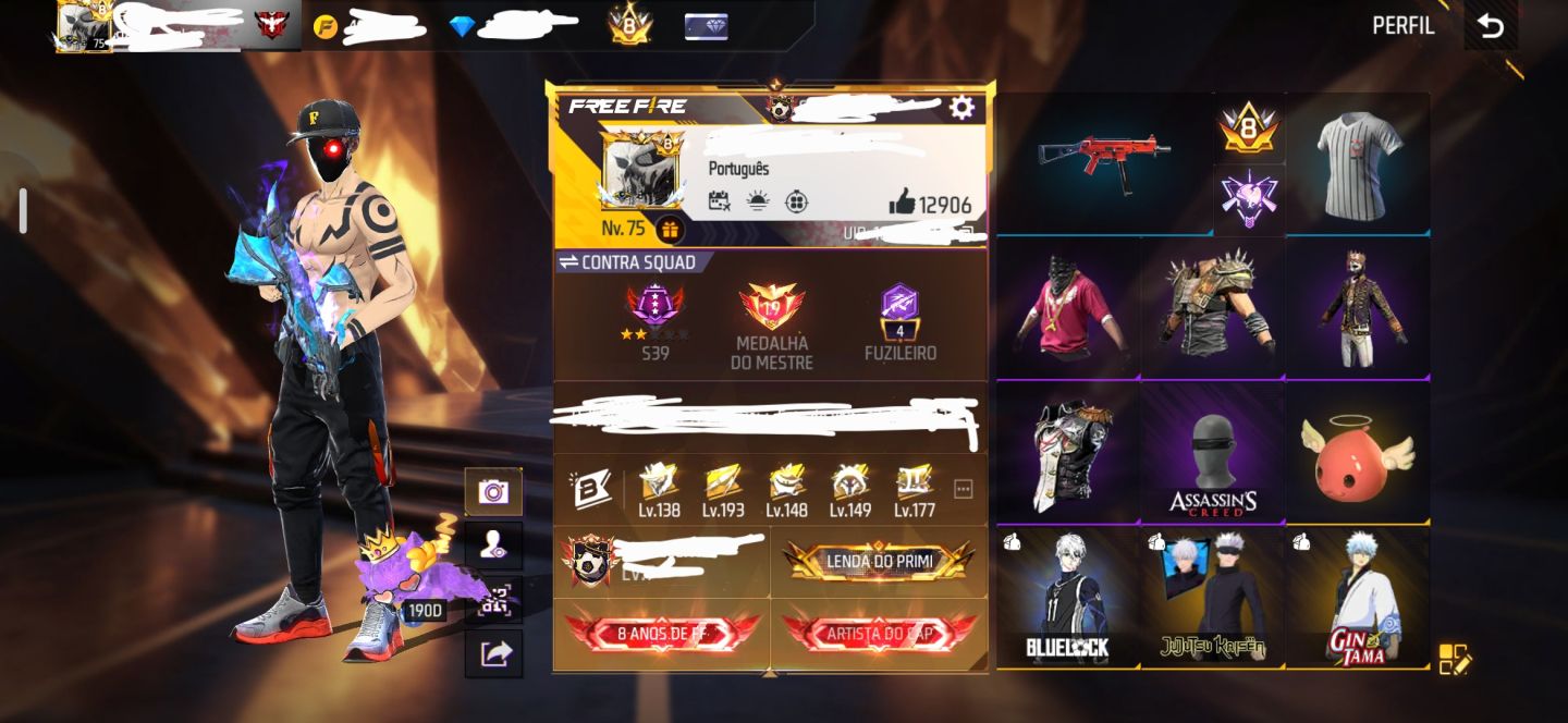 Conta Free fire PARA venda fresquinhas