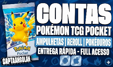 [POKÉMON TCG POCKET] CONTAS | CARTAS EX | GOD PACK | REROLL | AMPULHETAS