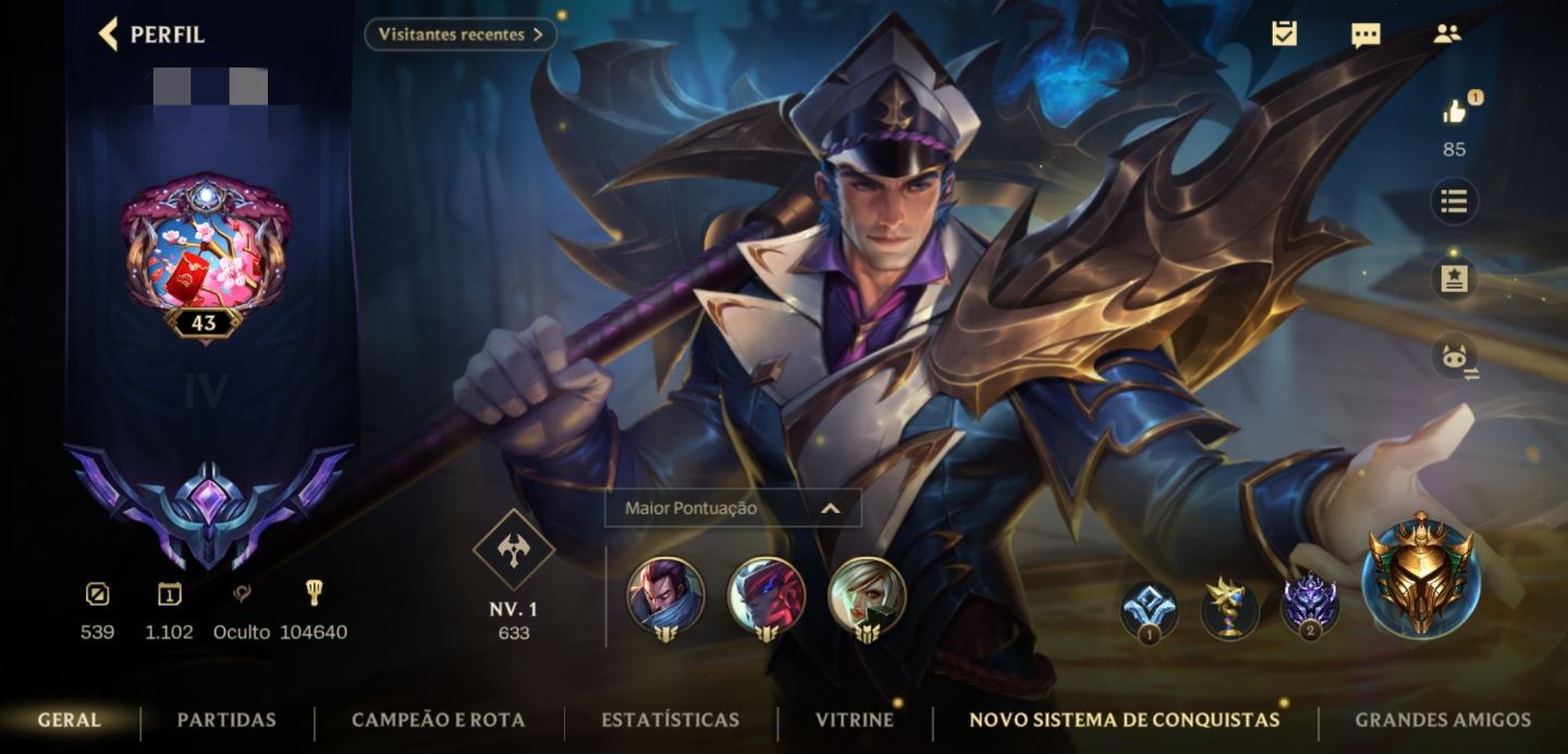 Conta boa para upar!!! Barata!
