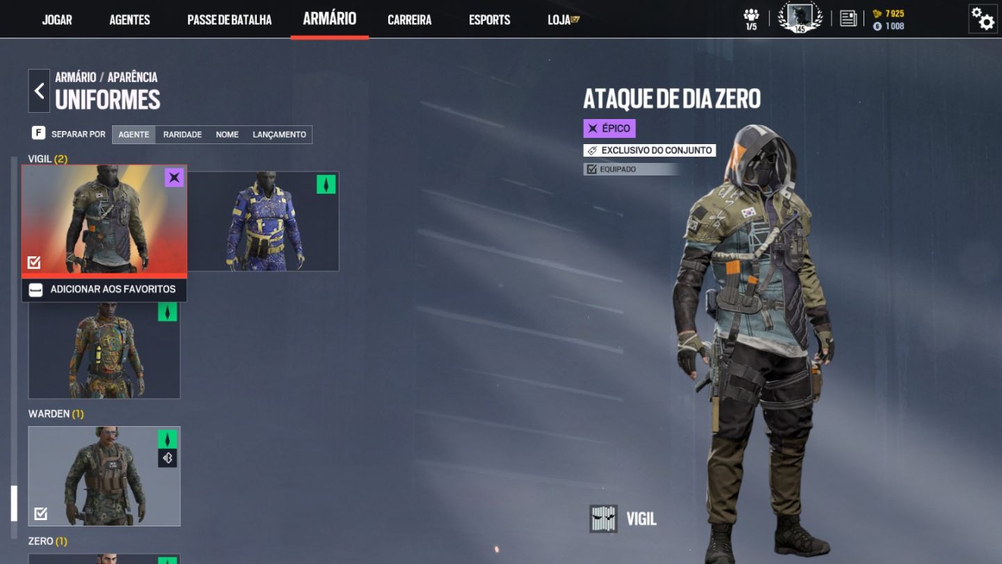 Conta Ubisoft, RAINBOW SIX SIEGE PC.