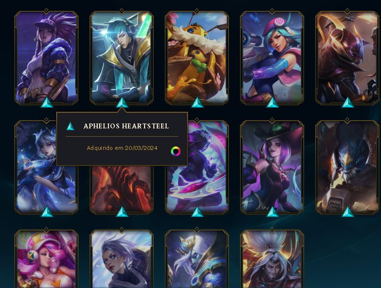 CONTA LOL GOLD IV | 108 CAMPEÕES | SKINS VARIADAS | NÍVEL 83