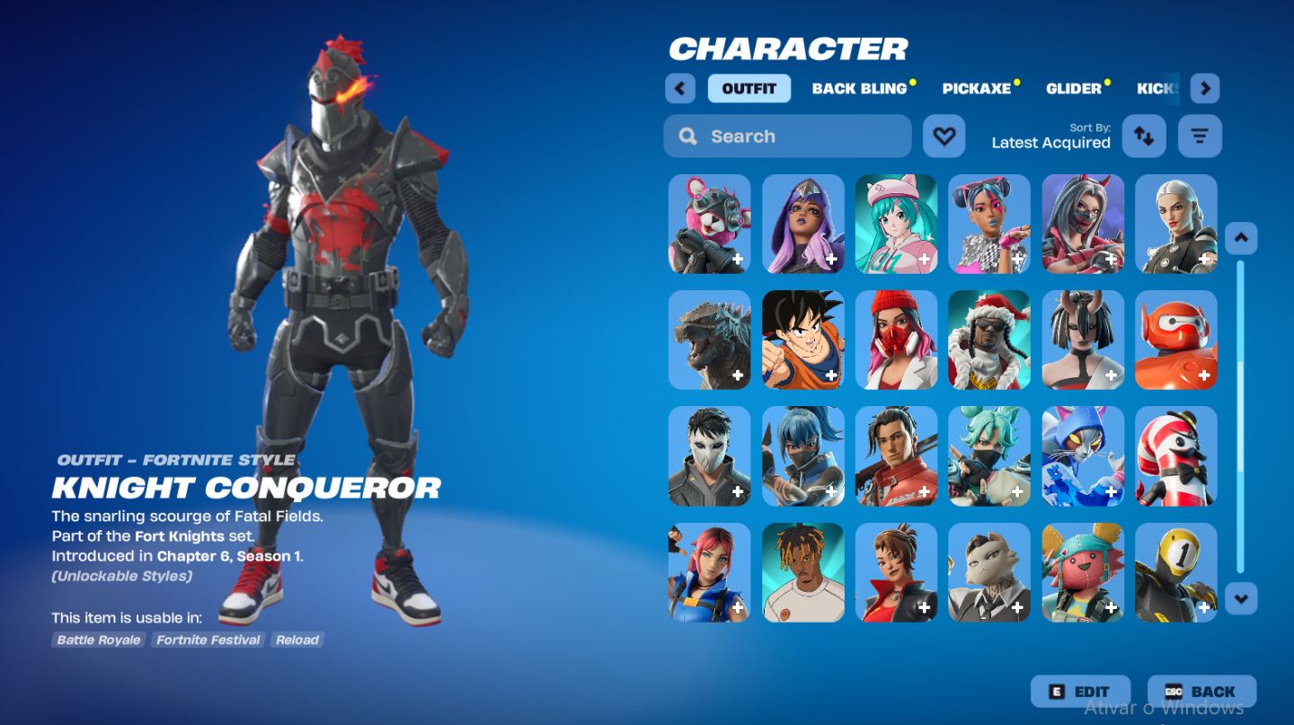 Conta Fortnite Og | Goku + Inferno + Venom + Spider-man + Marvel + Hatsune.