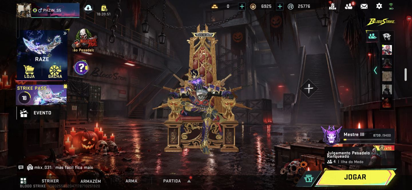 Conta de blood strike gemada e com skin eterna do zero